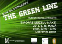 Световая Инсталляция «THE GREEN LINE» (Зеленая линия) в рамках  Ночи Музеев